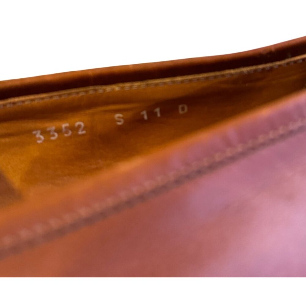 VTG Polo Ralph Lauren Mens Loafers 11D Kiltie Tassel Chestnut 3352 Italy Shoes - Picture 12 of 12